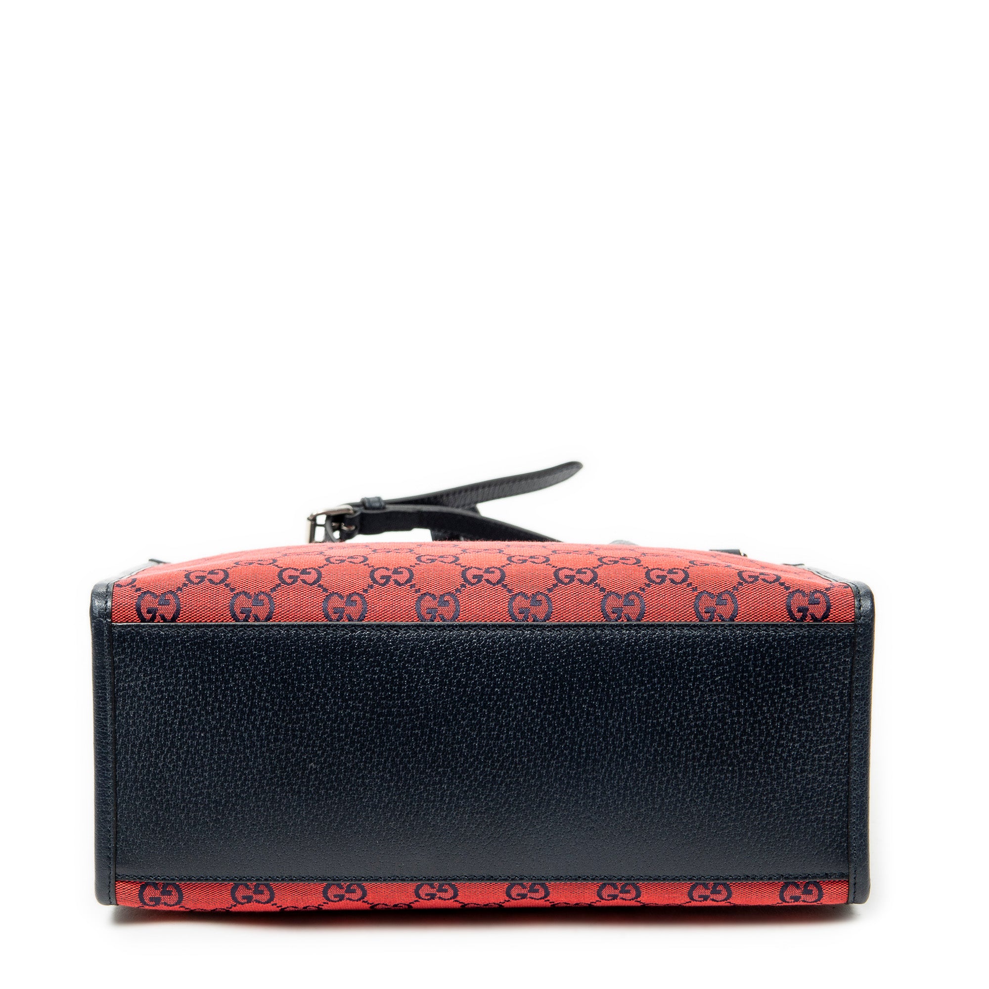 Shoulder Bag GG Tote Red Monogrammed Canvas