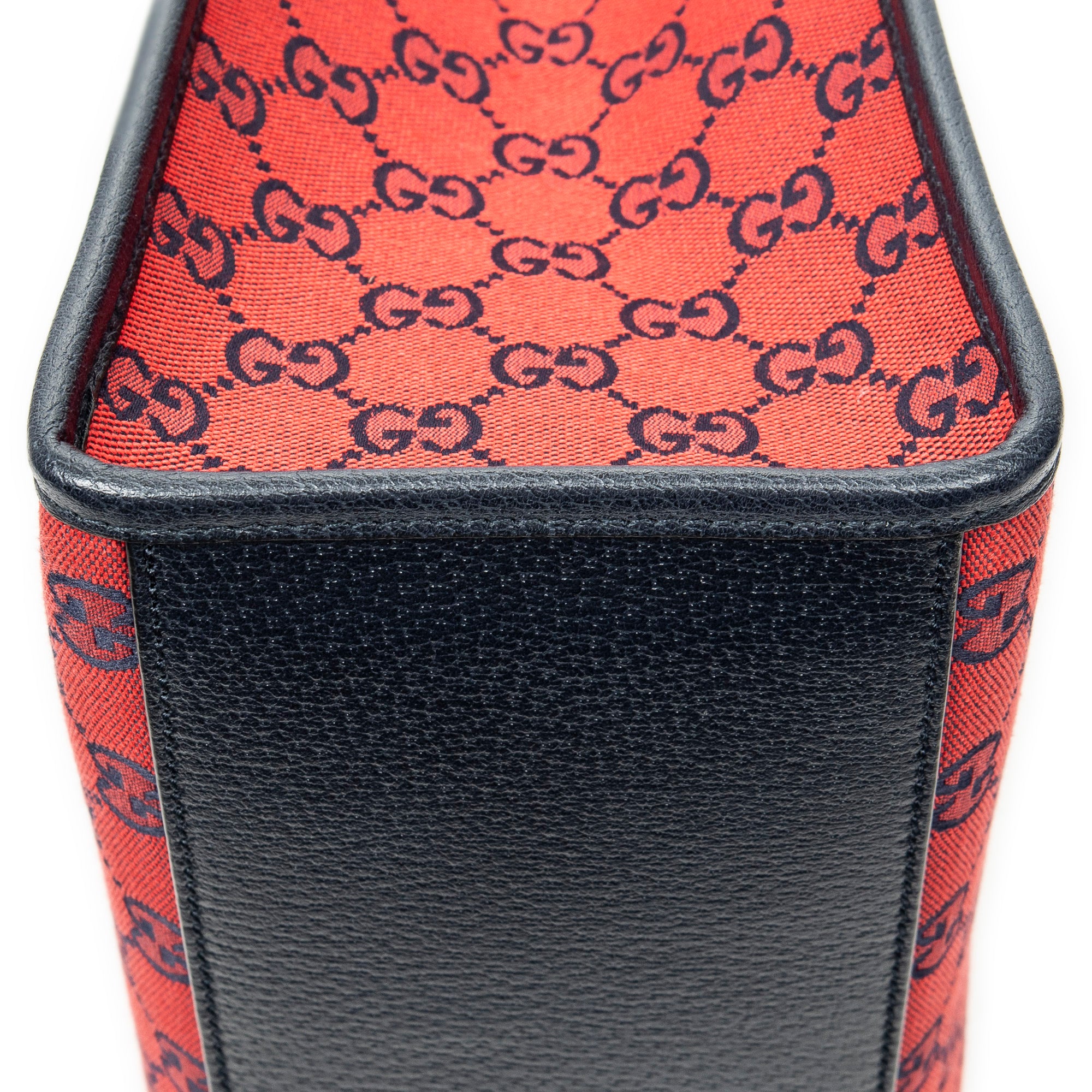 Shoulder Bag GG Tote Red Monogrammed Canvas
