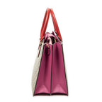 Shoulder Bag Convertible Top Handle Beige Supreme Coated Canvas
