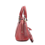 Shoulder Bag Mini Dome Tote Red Microguccissima Leather
