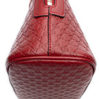 Shoulder Bag Mini Dome Tote Red Microguccissima Leather