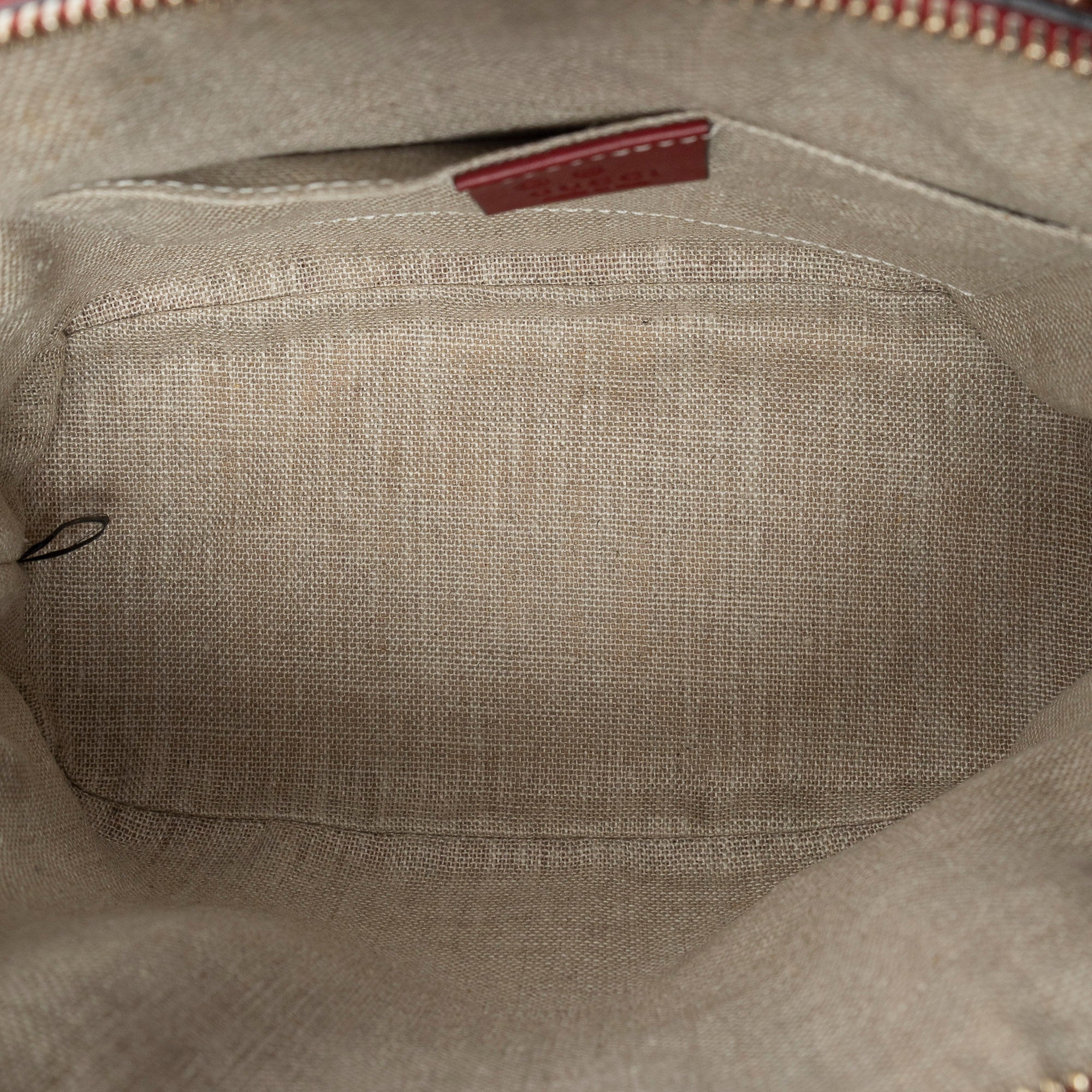 Shoulder Bag Mini Dome Tote Red Microguccissima Leather