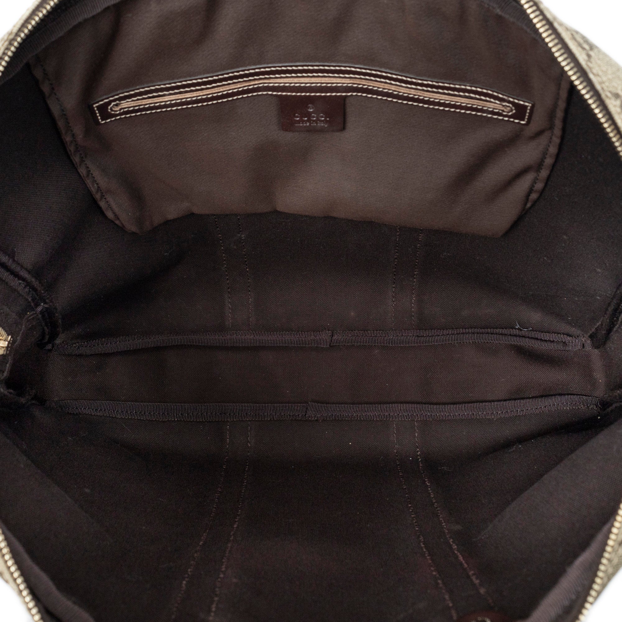 Shoulder Bag GG Briefcase Beige Supreme Coated Canvas