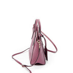 Shoulder Bag Mini Swing Tote Pink Grained Calfskin Leather