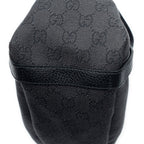 Shoulder Bag Abbey Hobo Diagonal Black Monogrammed Denim Canvas