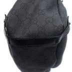 Shoulder Bag Abbey Hobo Diagonal Black Monogrammed Denim Canvas