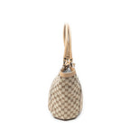 Shoulder Bag Medium D Ring Bucket Tote Beige Monogrammed Canvas