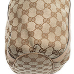 Shoulder Bag Medium D Ring Bucket Tote Beige Monogrammed Canvas
