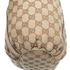 Shoulder Bag Medium D Ring Bucket Tote Beige Monogrammed Canvas
