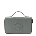 Clutch Soho Clutch Grey Calfskin Leather