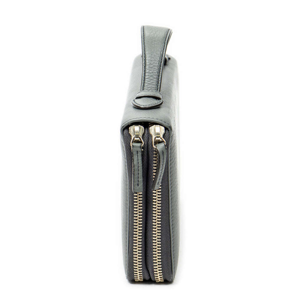Clutch Soho Clutch Grey Calfskin Leather