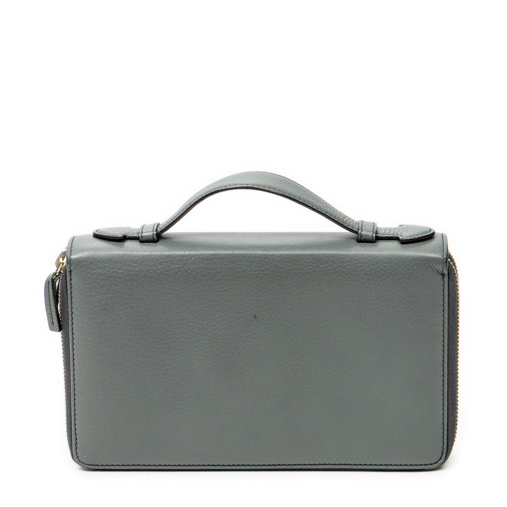 Clutch Soho Clutch Grey Calfskin Leather