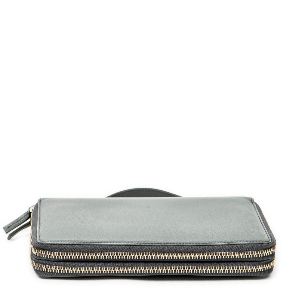 Clutch Soho Clutch Grey Calfskin Leather