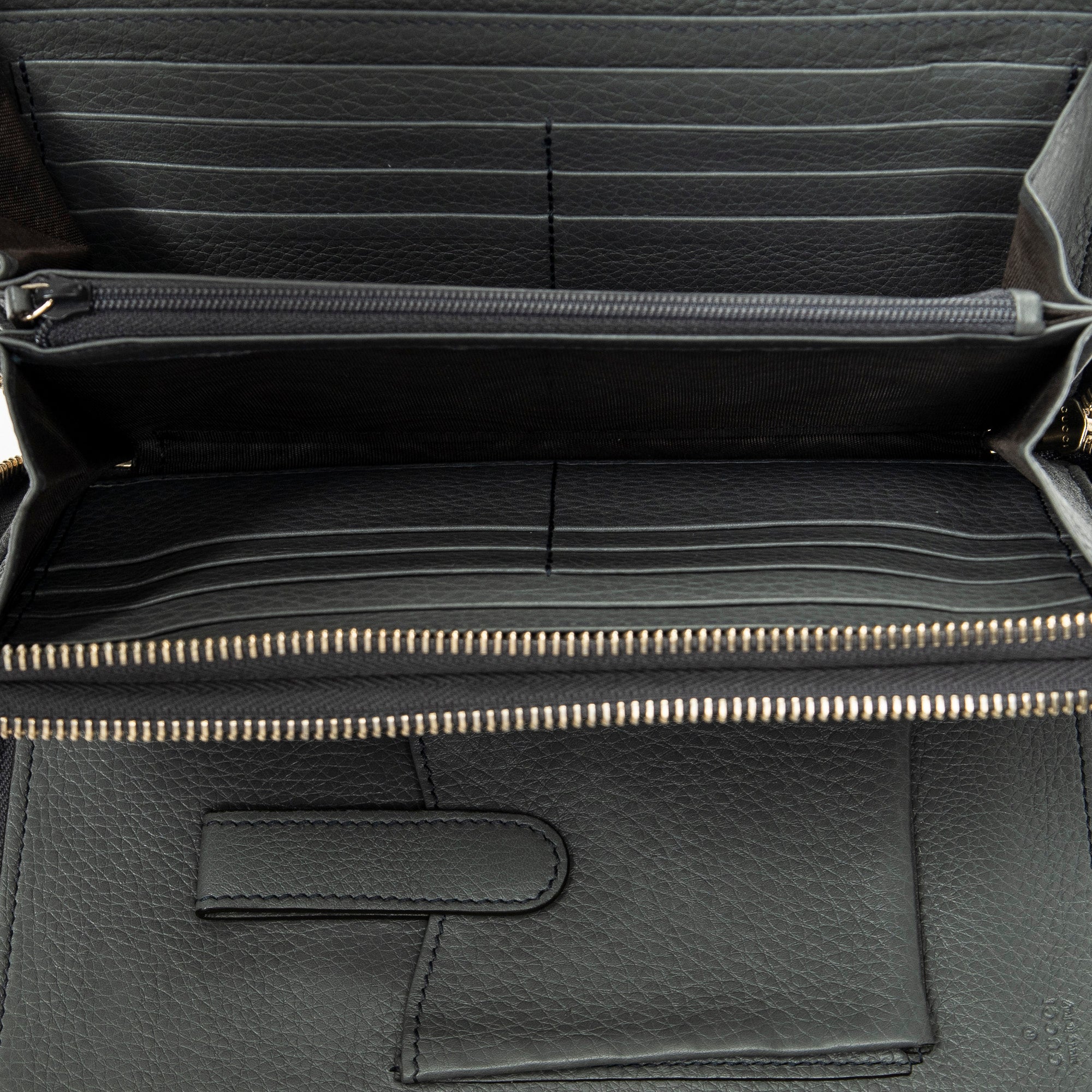 Clutch Soho Clutch Grey Calfskin Leather
