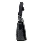 Shoulder Bag Large Messenger Black Supreme Coated Canvas