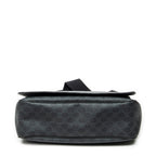 Shoulder Bag Large Messenger Black Supreme Coated Canvas