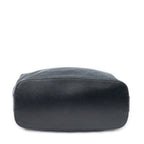 Shoulder Bag Zip Hobo Black Monogrammed Canvas