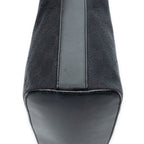 Shoulder Bag Zip Hobo Black Monogrammed Canvas