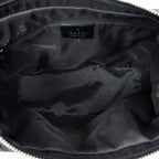 Shoulder Bag Zip Hobo Black Monogrammed Canvas