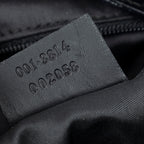 Shoulder Bag Zip Hobo Black Monogrammed Canvas