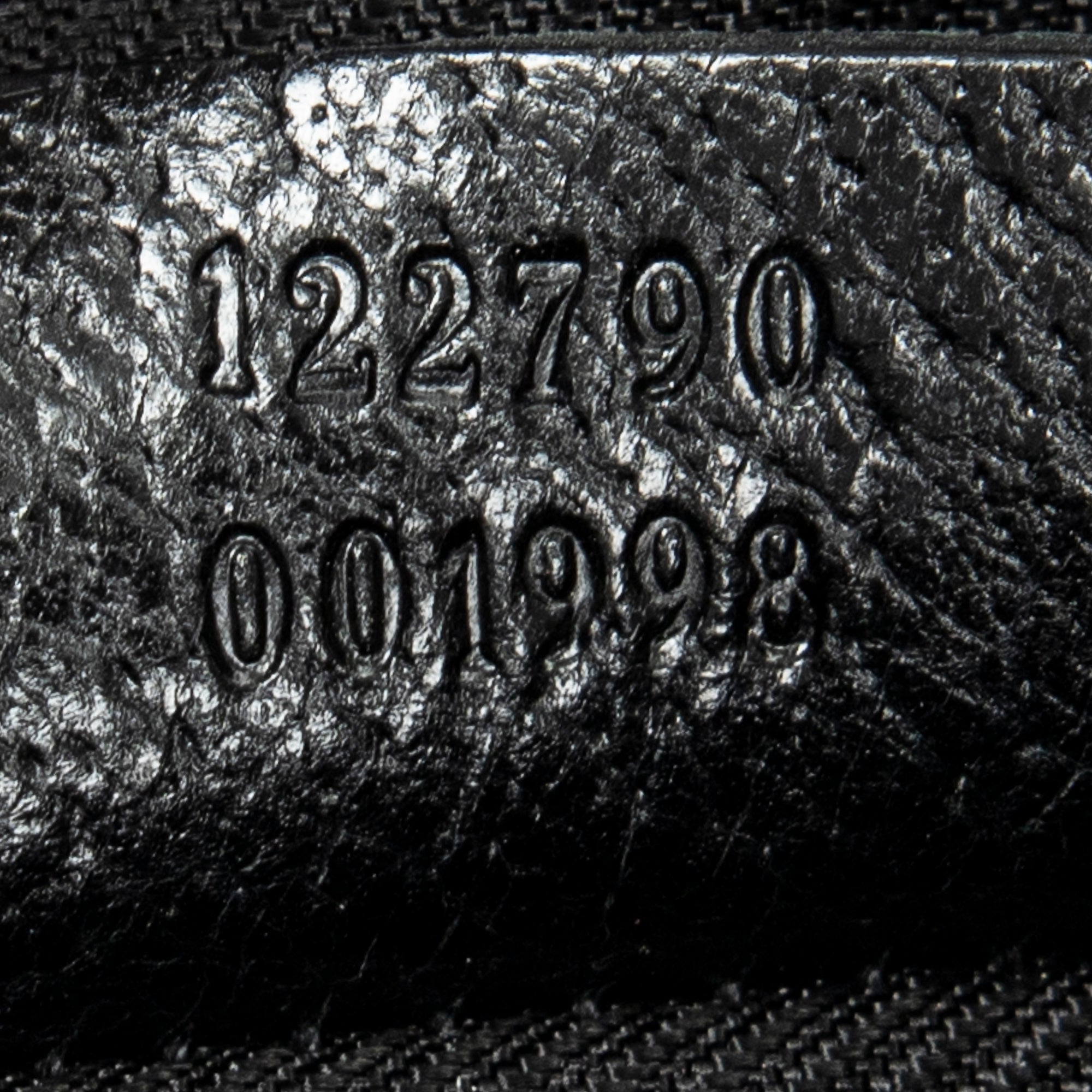 Shoulder Bag Round Zip Messenger Black Monogrammed Canvas