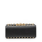Shoulder Bag Studded GG Padlock Chain Crossbody Black Smooth Calfskin Leather