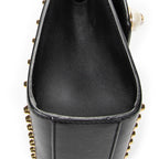 Shoulder Bag Studded GG Padlock Chain Crossbody Black Smooth Calfskin Leather