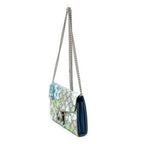 Shoulder Bag Dionysus Chain Wallet Grey Blooms Supreme Coated Canvas