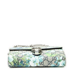 Shoulder Bag Dionysus Chain Wallet Grey Blooms Supreme Coated Canvas