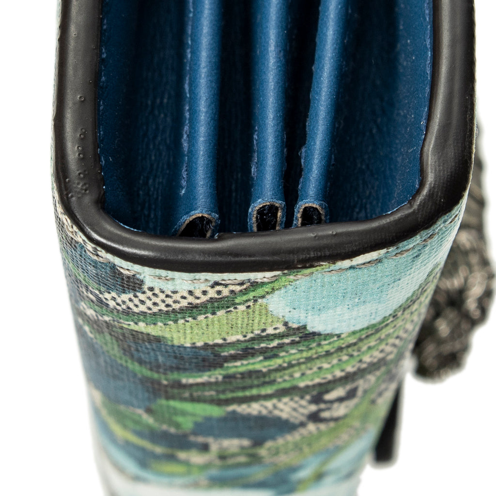 Shoulder Bag Dionysus Chain Wallet Grey Blooms Supreme Coated Canvas
