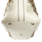 Shoulder Bag Punch Tote Beige Monogrammed Canvas