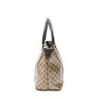 Shoulder Bag Joy Tote Brown Crystal Coated Canvas
