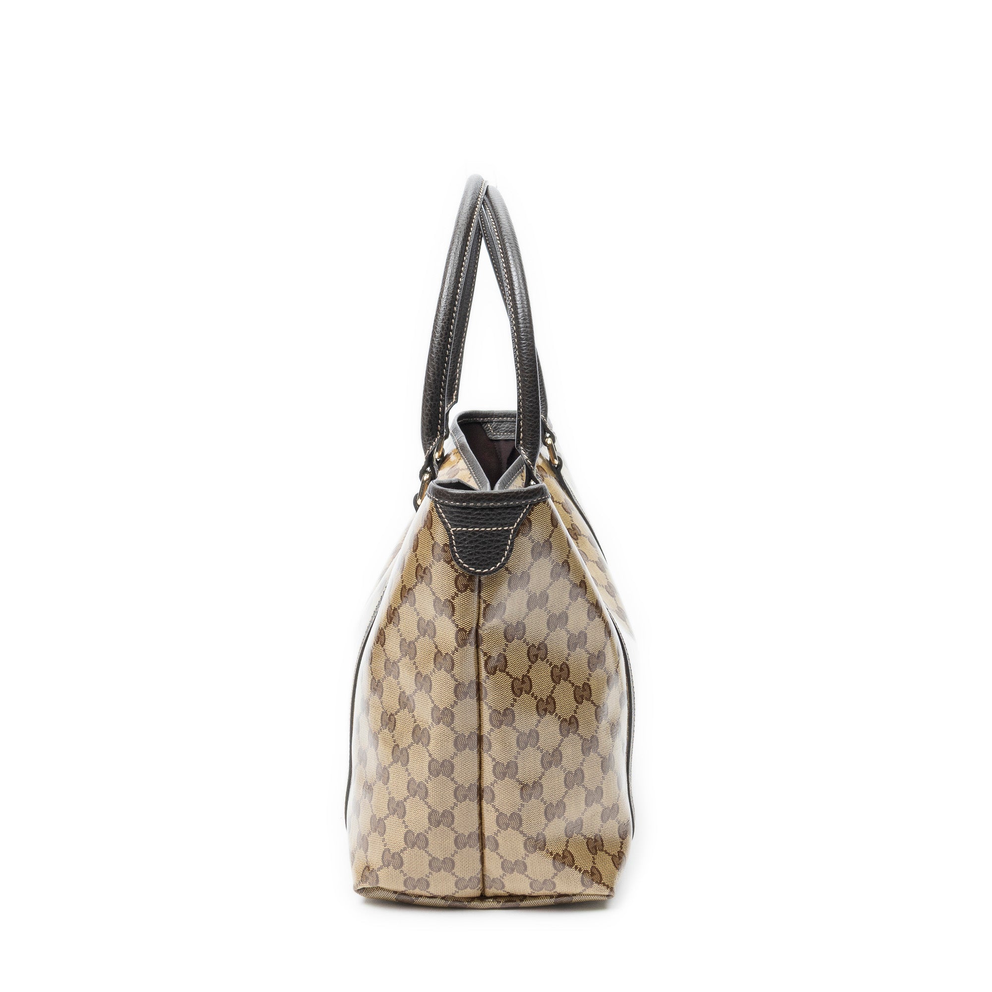 Shoulder Bag Joy Tote Brown Crystal Coated Canvas