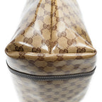 Shoulder Bag Joy Tote Brown Crystal Coated Canvas