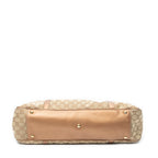 Shoulder Bag Large Twins Tote Beige Metallic Monogrammed Canvas