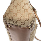 Shoulder Bag Large Twins Tote Beige Metallic Monogrammed Canvas