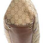 Shoulder Bag Large Twins Tote Beige Metallic Monogrammed Canvas