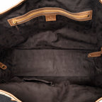 Shoulder Bag Large Twins Tote Beige Metallic Monogrammed Canvas