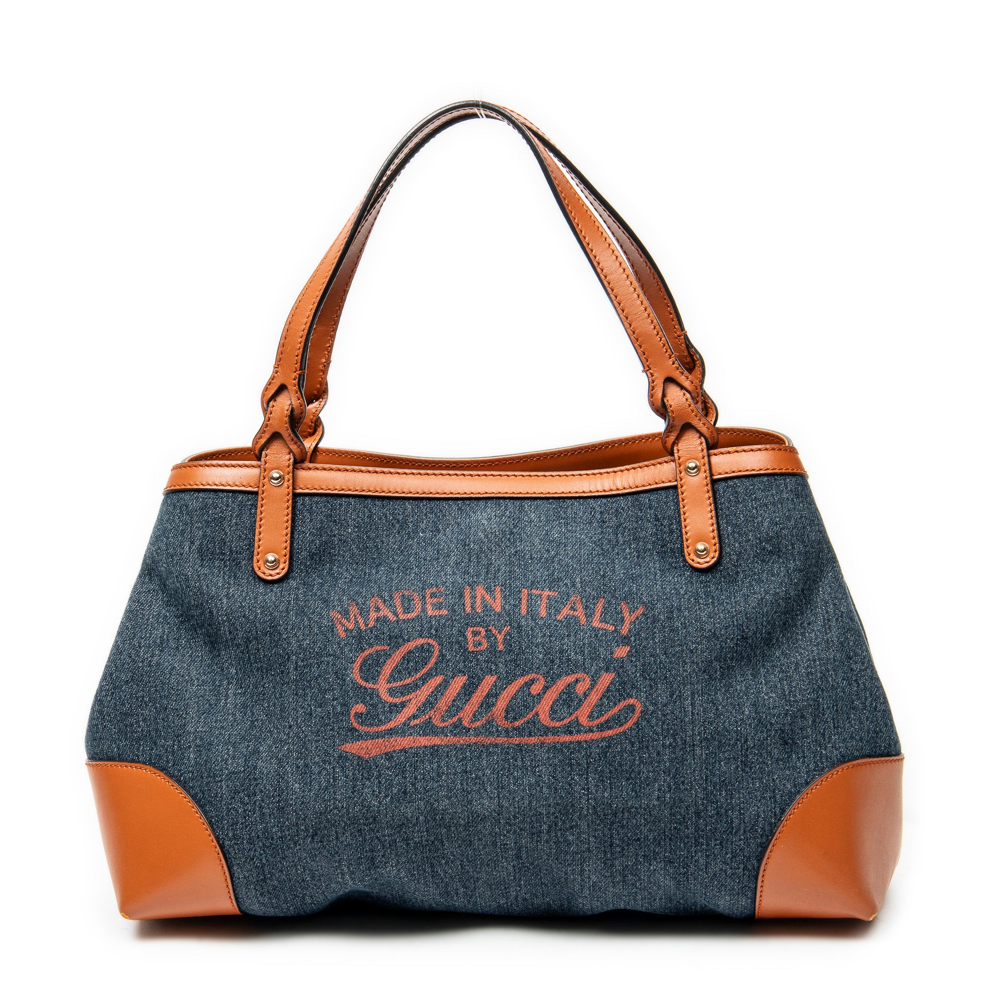 Shoulder Bag Denim Craft Tote Blue Denim Print Canvas
