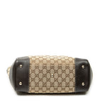 Shoulder Bag Web Mayfair Tote Beige Monogrammed Canvas