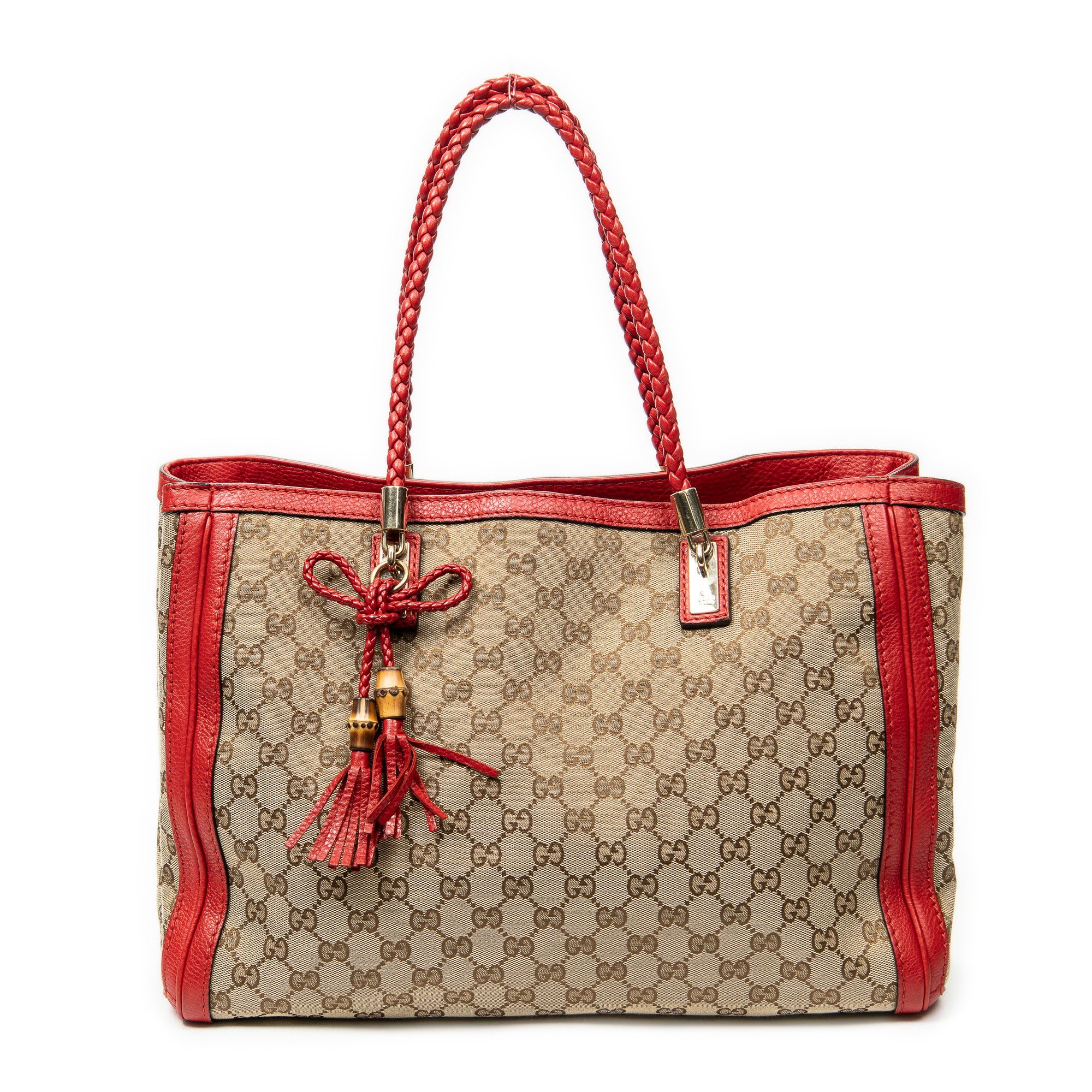 Shoulder Bag Bella Tote Beige Monogrammed Canvas