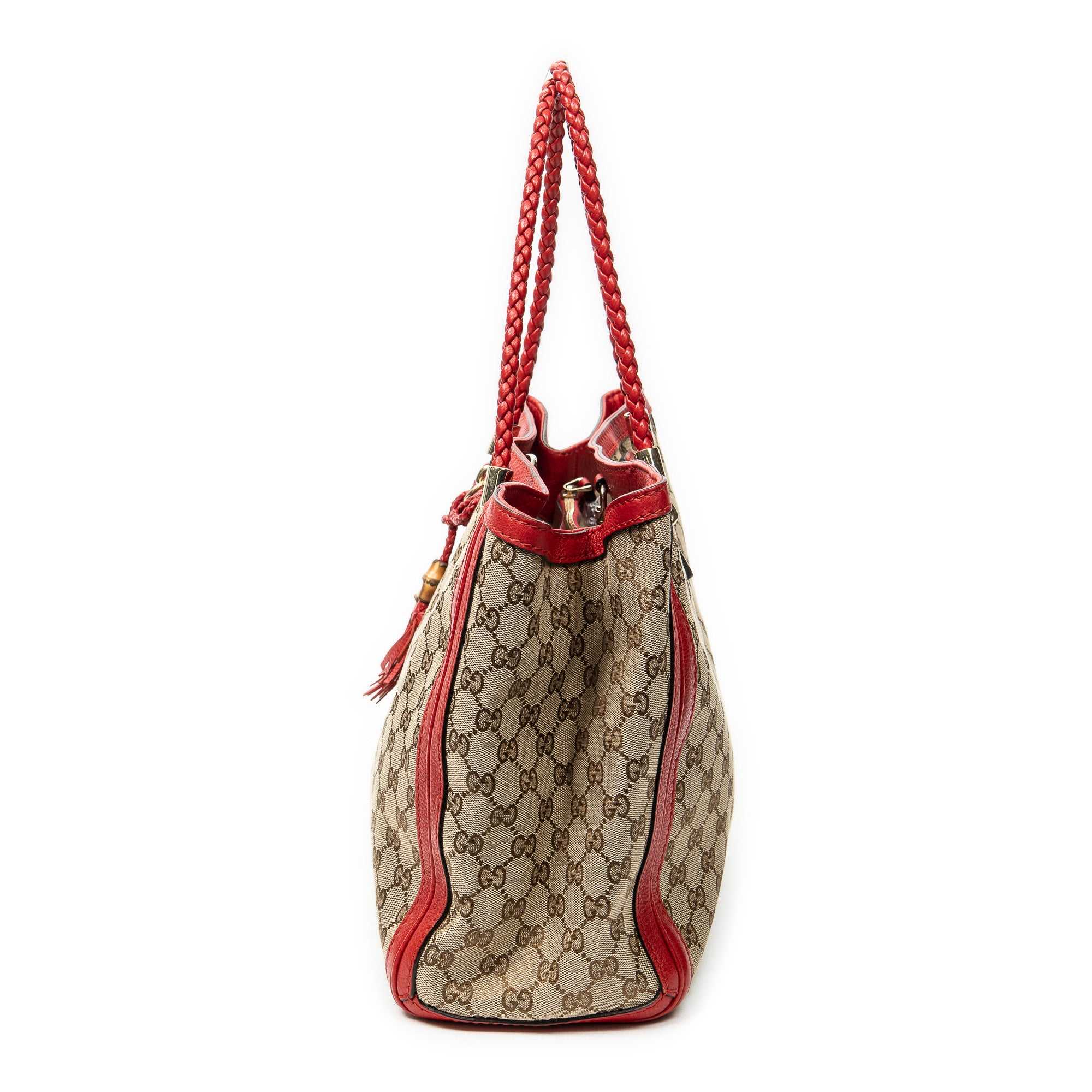 Shoulder Bag Bella Tote Beige Monogrammed Canvas