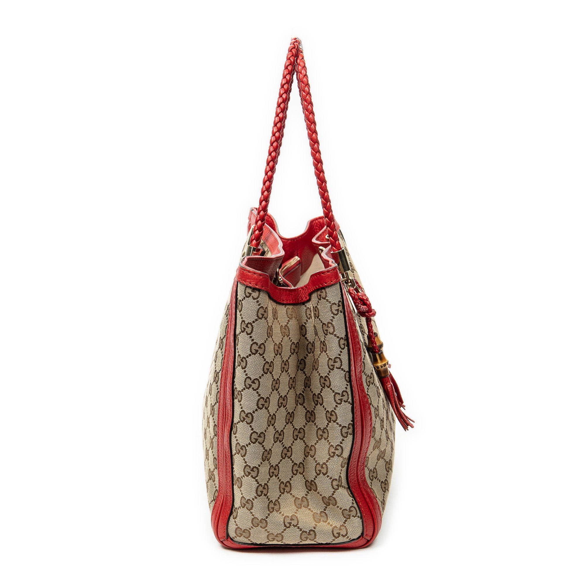 Shoulder Bag Bella Tote Beige Monogrammed Canvas