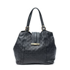 Shoulder Bag New Ladies Tote Navy Guccissima Leather