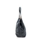 Shoulder Bag New Ladies Tote Navy Guccissima Leather