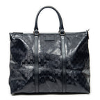Shoulder Bag Medium Joy Tote Black Guccissima Imprint Coated Canvas