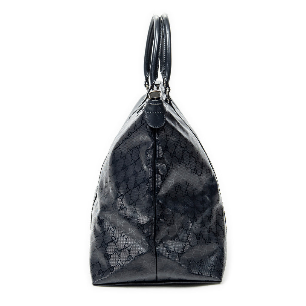 Shoulder Bag Medium Joy Tote Black Guccissima Imprint Coated Canvas