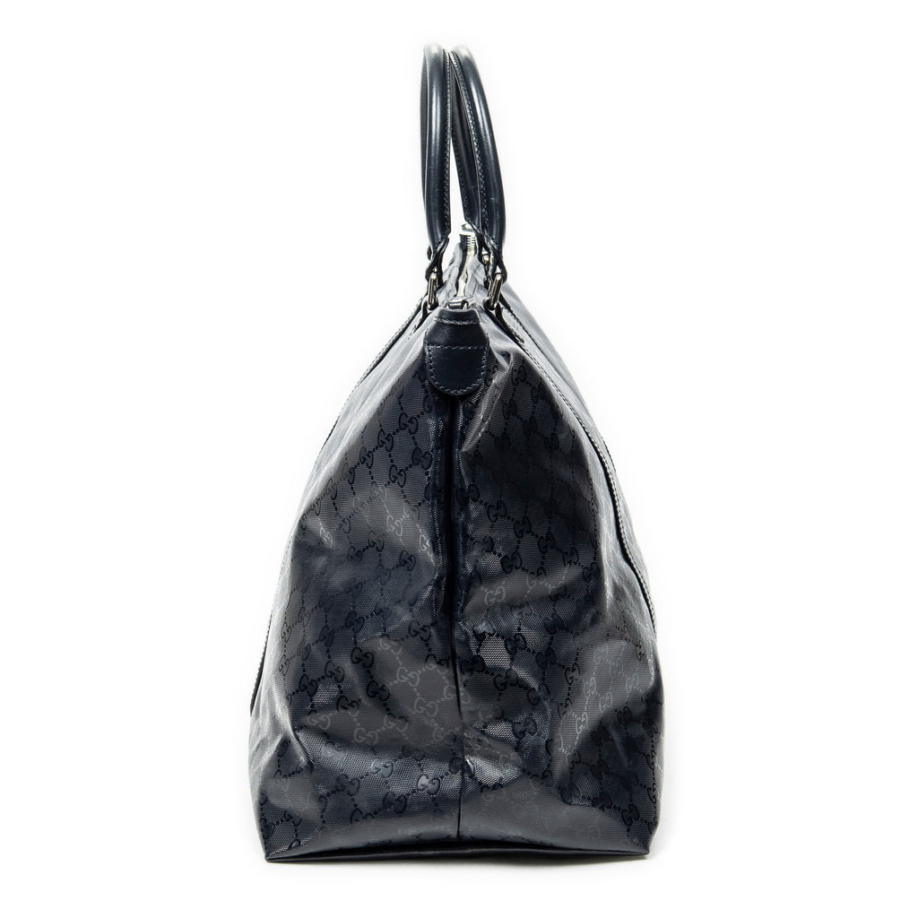 Shoulder Bag Medium Joy Tote Black Guccissima Imprint Coated Canvas