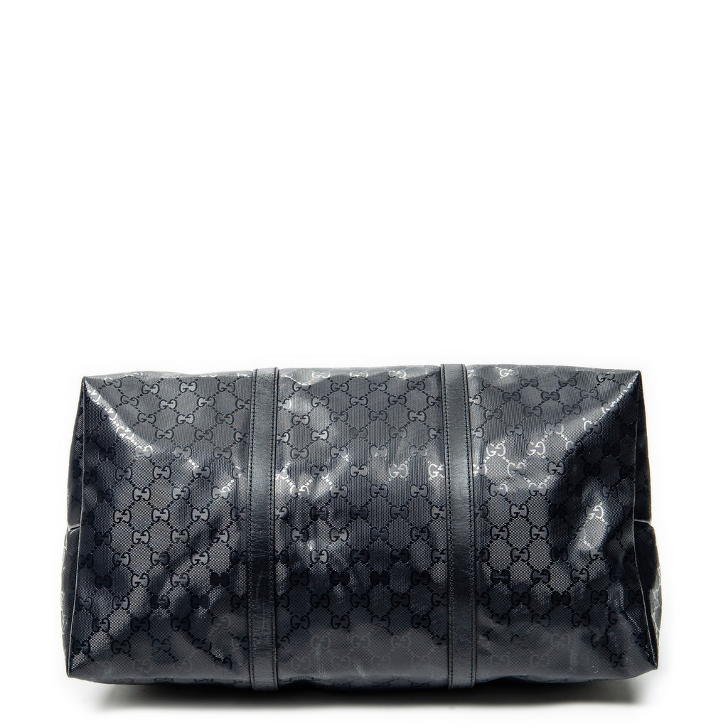 Shoulder Bag Medium Joy Tote Black Guccissima Imprint Coated Canvas