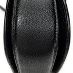 Shoulder Bag Small Bamboo Top Handle Black Calfskin Leather